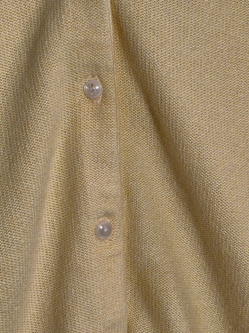 Abercrombie & Fitch Pastel Butter Yellow Cardigan, Soft Knit Classic Fit, Medium - Picture 4 of 8